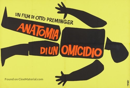 Anatomy of a Murder - Italian Movie Poster