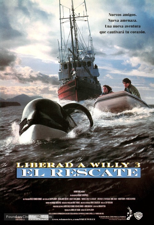 Free Willy 3: The Rescue - Spanish Movie Poster