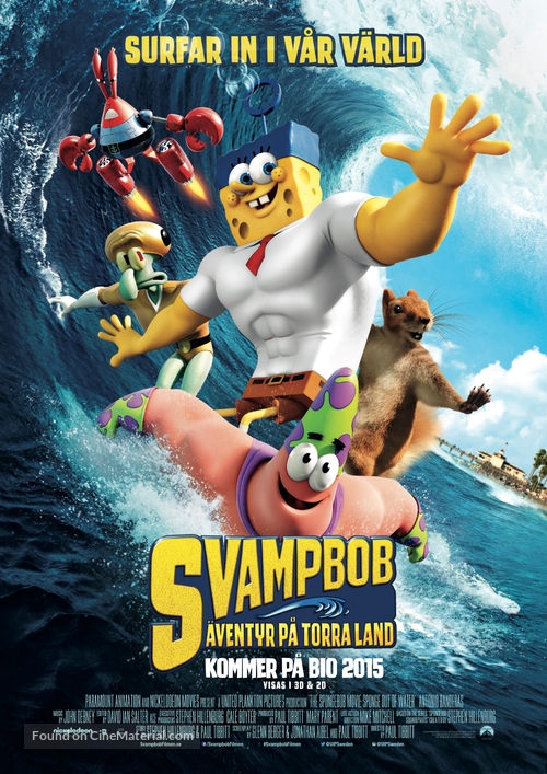 The SpongeBob Movie: Sponge Out of Water - Swedish Movie Poster