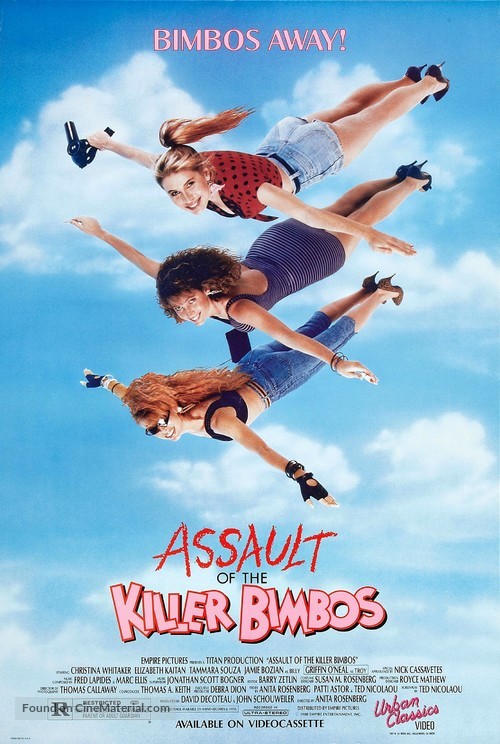 Assault of the Killer Bimbos - Video release movie poster