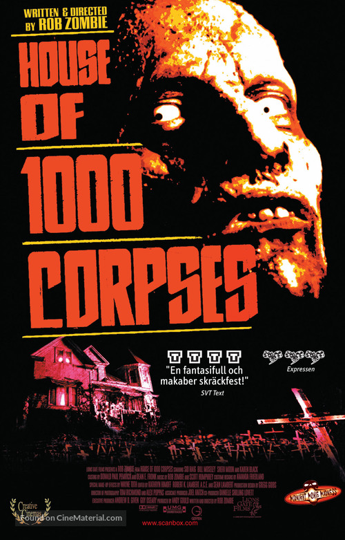House of 1000 Corpses - Swedish VHS movie cover