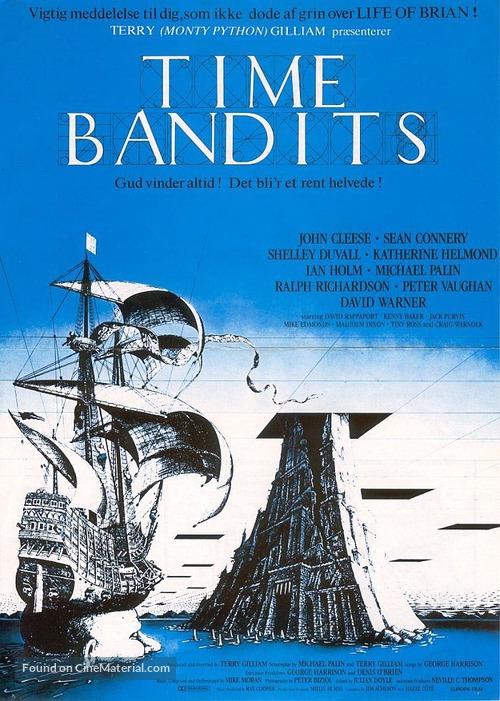 Time Bandits - Danish Movie Poster