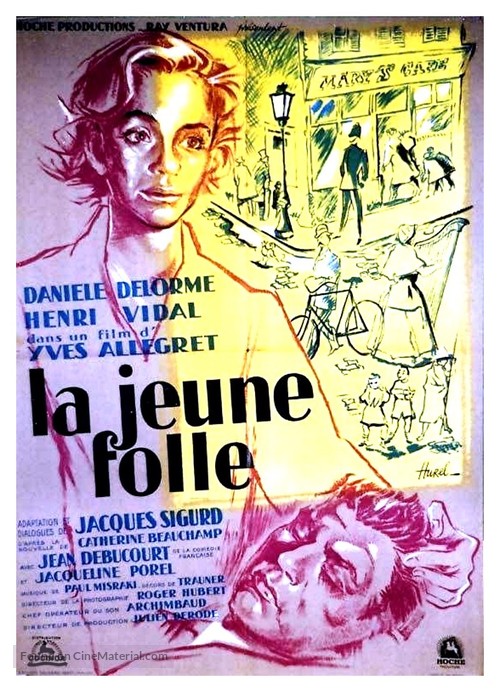 La jeune folle - French Movie Poster