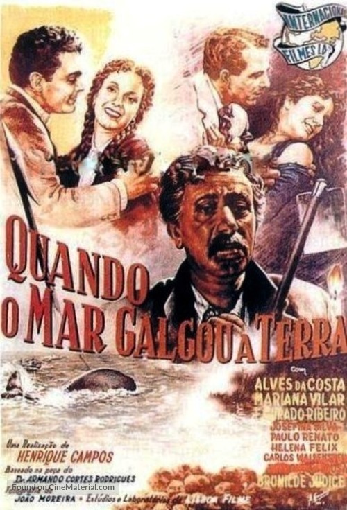 Quando o Mar Galgou a Terra - Portuguese Movie Poster