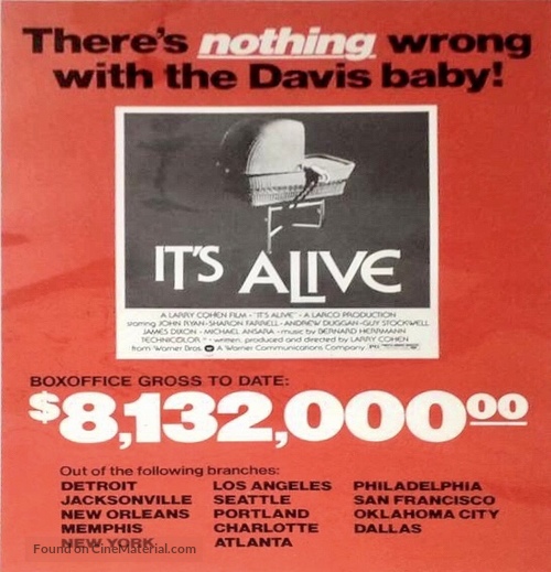 It&#039;s Alive - Movie Poster