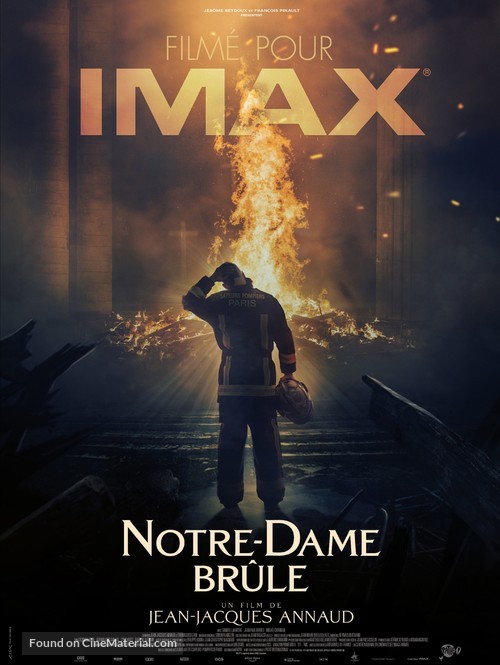 Notre-Dame br&ucirc;le - French Movie Poster