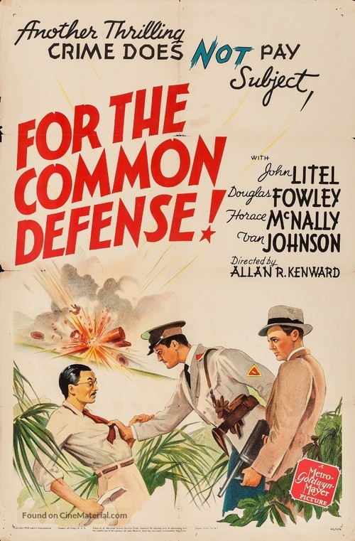 For the Common Defense! - Movie Poster