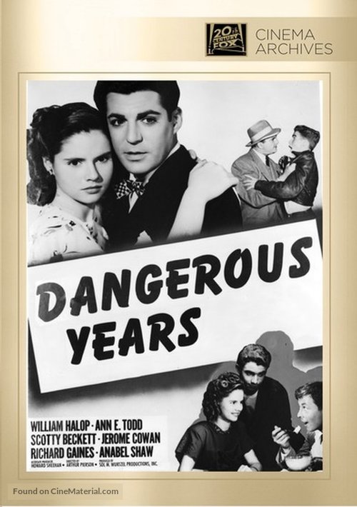 Dangerous Years - DVD movie cover