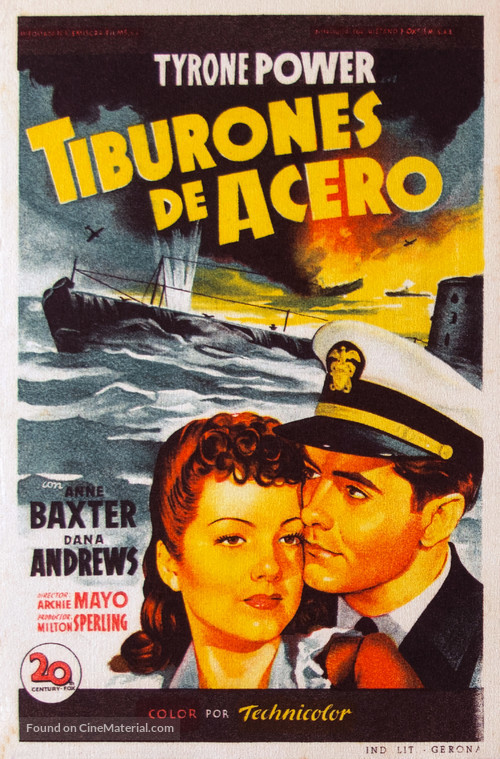 Crash Dive - Spanish Movie Poster