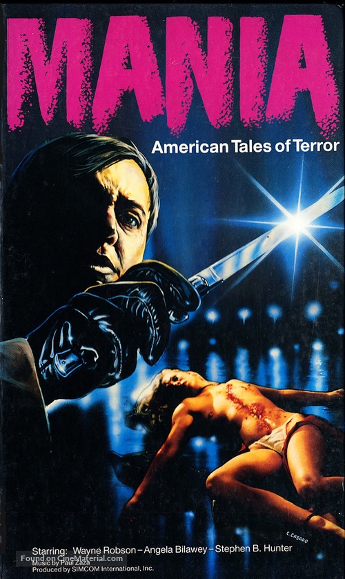 Mania - German VHS movie cover