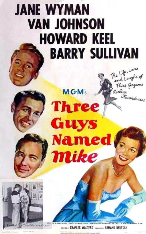 Three Guys Named Mike - Movie Poster