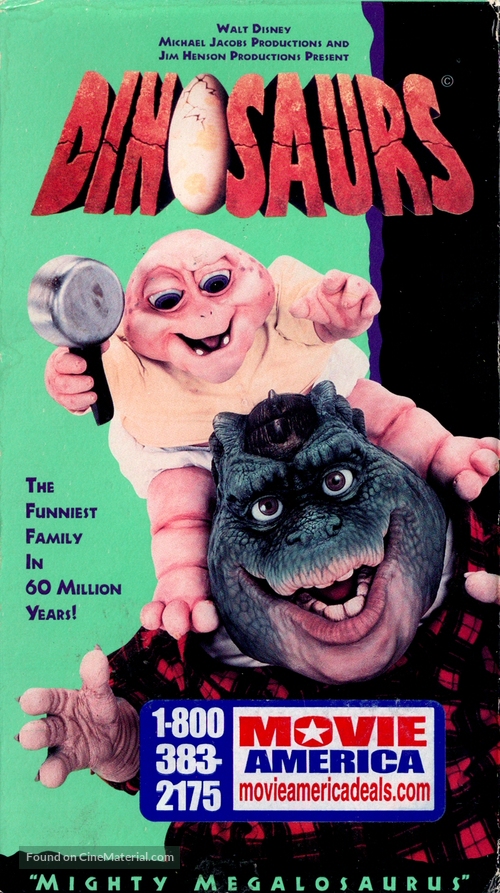 &quot;Dinosaurs&quot; - VHS movie cover