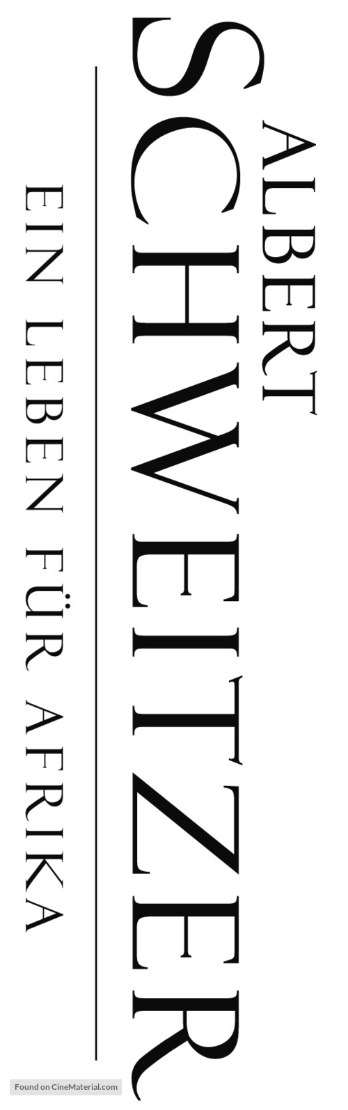 Albert Schweitzer - German Logo