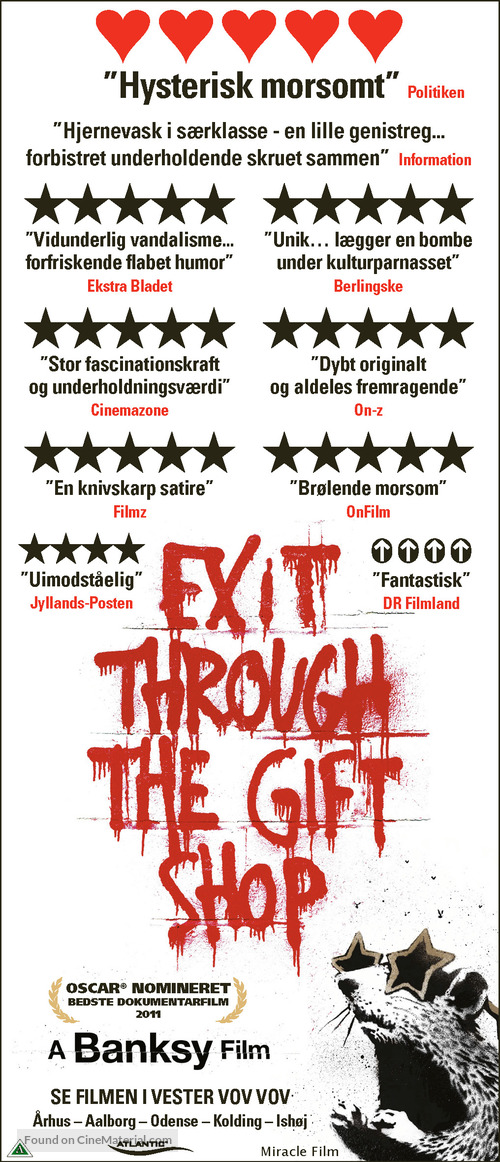 Exit Through the Gift Shop - Danish Movie Poster