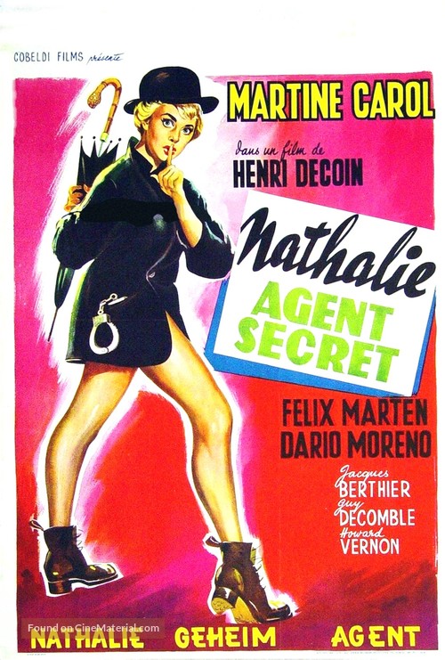 Nathalie, agent secret - Belgian Movie Poster