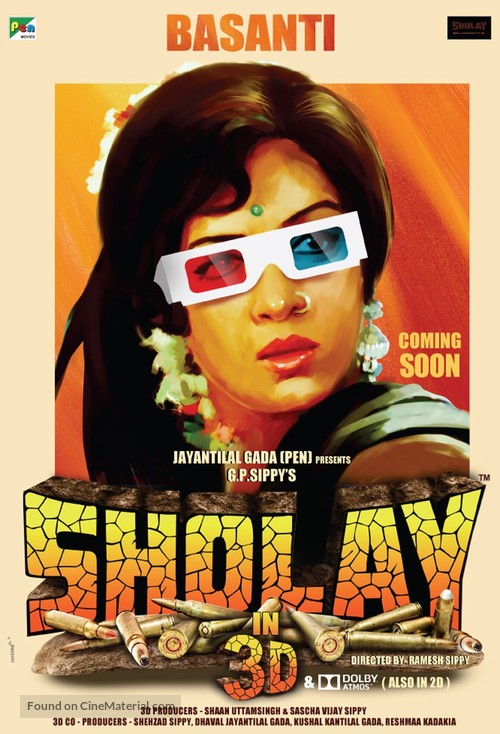 Sholay - Indian Re-release movie poster