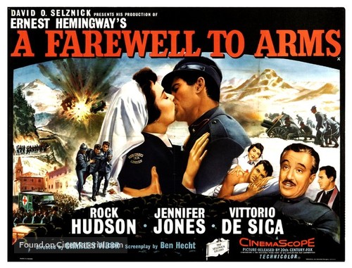A Farewell to Arms - British Movie Poster
