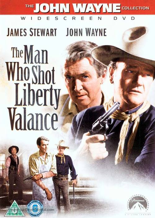 The Man Who Shot Liberty Valance - British DVD movie cover