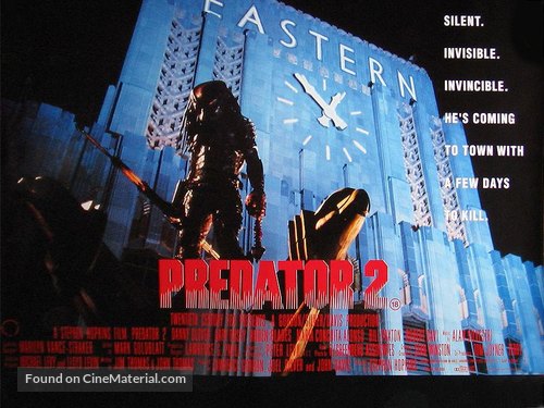 Predator 2 - British Movie Poster