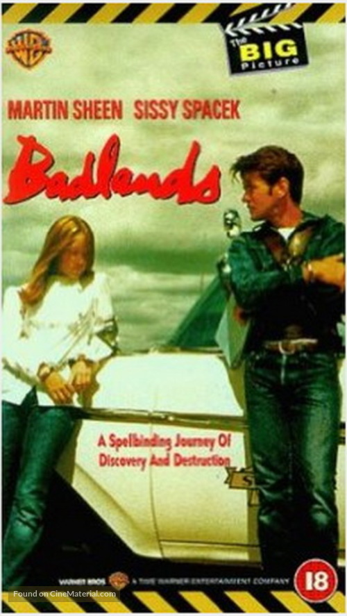 Badlands - British VHS movie cover