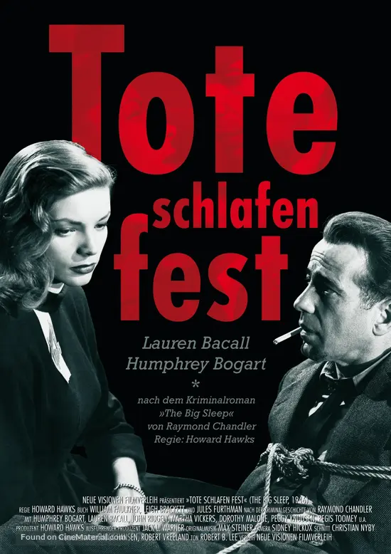 The Big Sleep - German Movie Poster