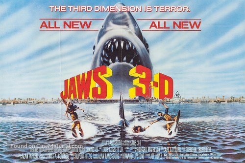 Jaws 3D - British Movie Poster