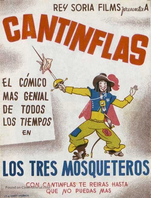 Los tres mosqueteros - Spanish Movie Poster