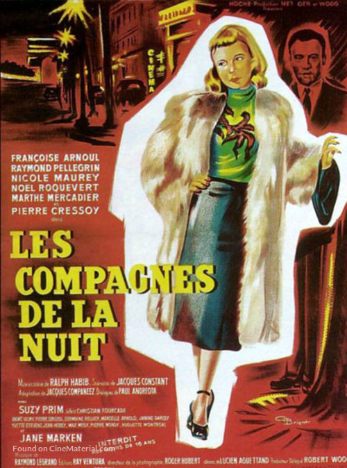 Les compagnes de la nuit - French Movie Poster