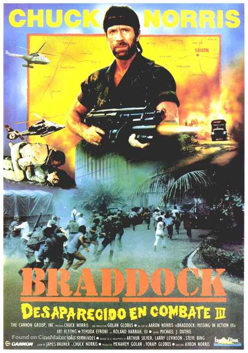 Braddock: Missing in Action III - Spanish Movie Poster