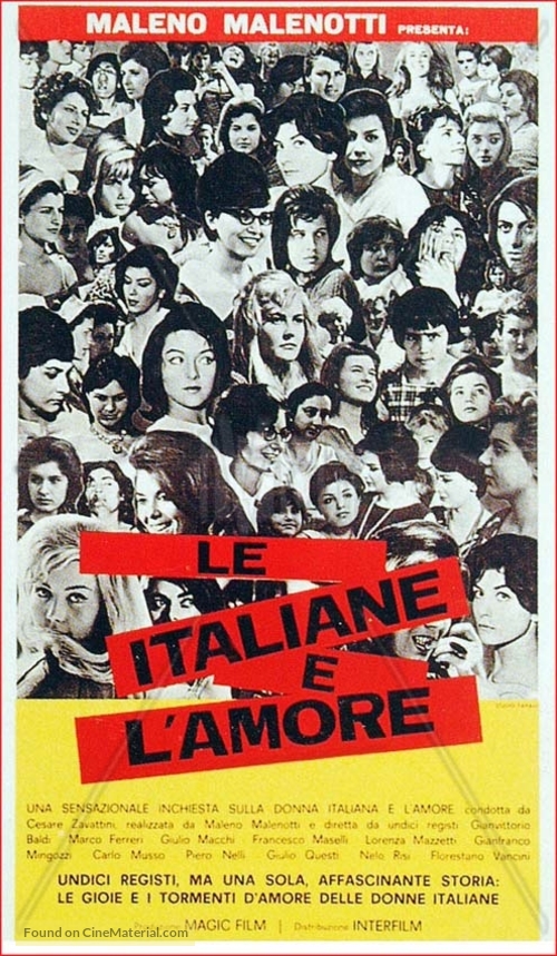 Le italiane e l&#039;amore - Italian Movie Poster