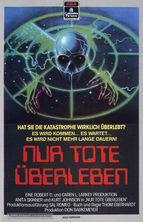 Sole Survivor - German VHS movie cover
