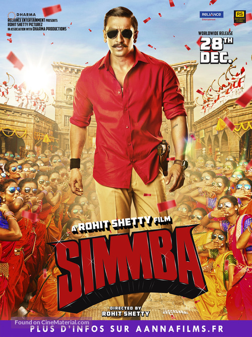 Simmba - French Movie Poster