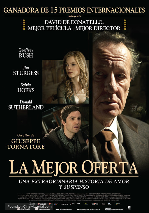 La migliore offerta - Argentinian Movie Poster