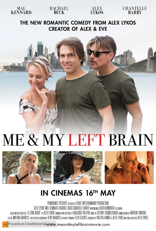 Me &amp; My Left Brain - Australian Movie Poster