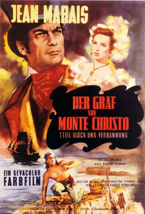 Le comte de Monte-Cristo - German Movie Poster