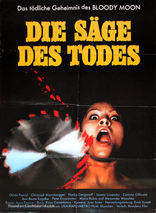 Die S&auml;ge des Todes - German Movie Poster