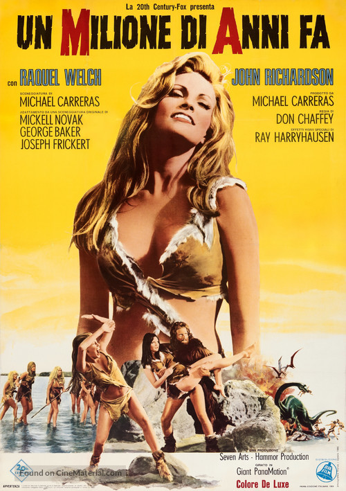 One Million Years B.C. - Italian Movie Poster