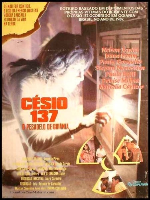 C&eacute;sio 137 - O Pesadelo de Goi&acirc;nia - Brazilian Movie Poster