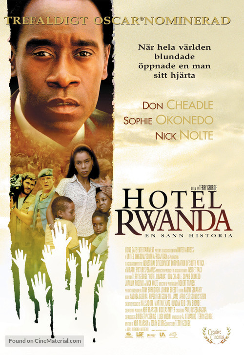 Hotel Rwanda - Swedish Theatrical movie poster