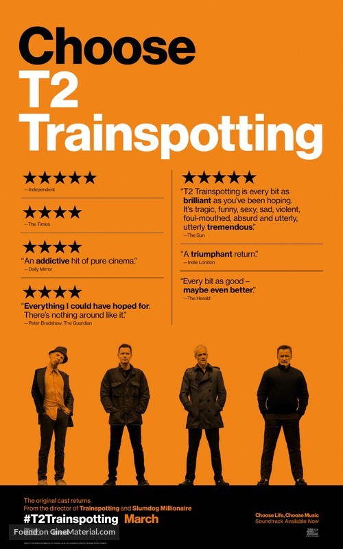 T2: Trainspotting - British Movie Poster