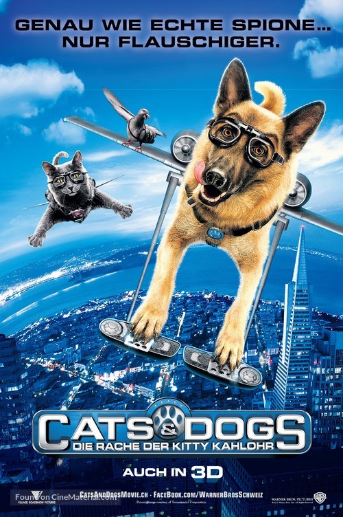 Cats &amp; Dogs: The Revenge of Kitty Galore - Swiss Movie Poster