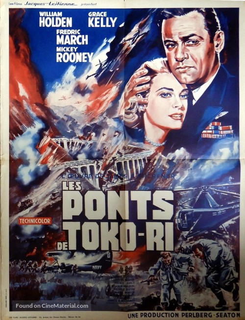 The Bridges at Toko-Ri - French Movie Poster