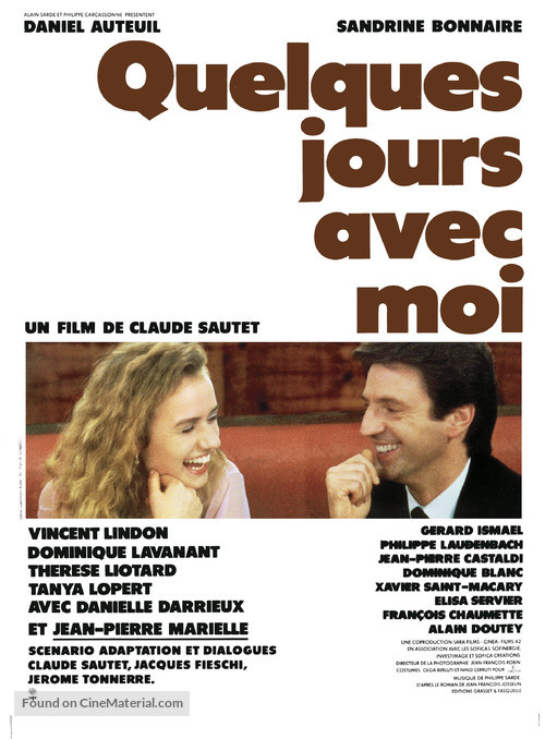 Quelques jours avec moi - French Movie Poster