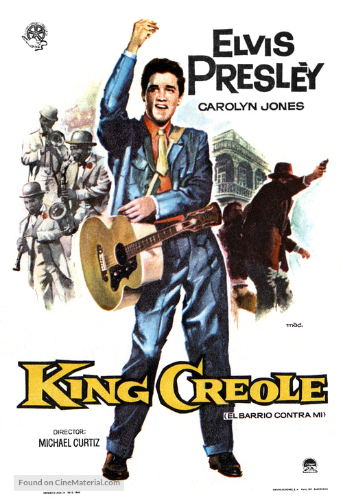 King Creole - Spanish Movie Poster