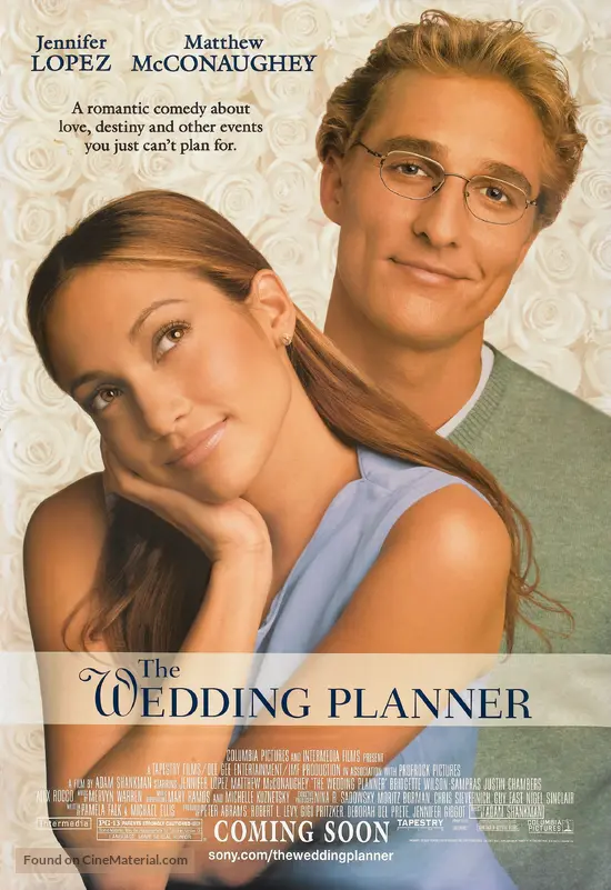 The Wedding Planner 2001 movie poster The Wedding Planner 2001 movie poster