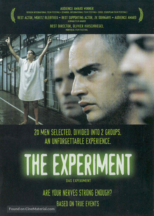 Das Experiment - Canadian DVD movie cover