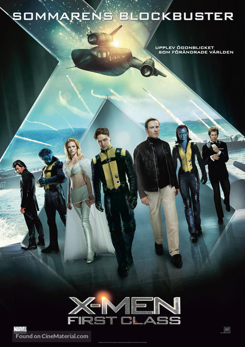 X-Men: First Class - Swedish Movie Poster