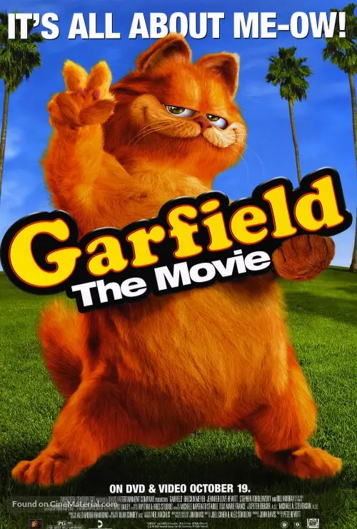 Garfield (2004) video release movie poster