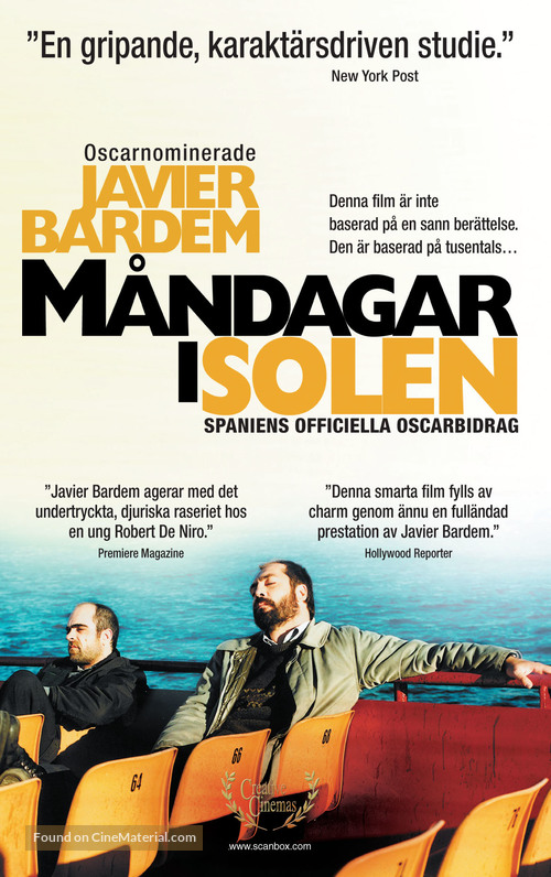 Los lunes al sol - Swedish Movie Cover