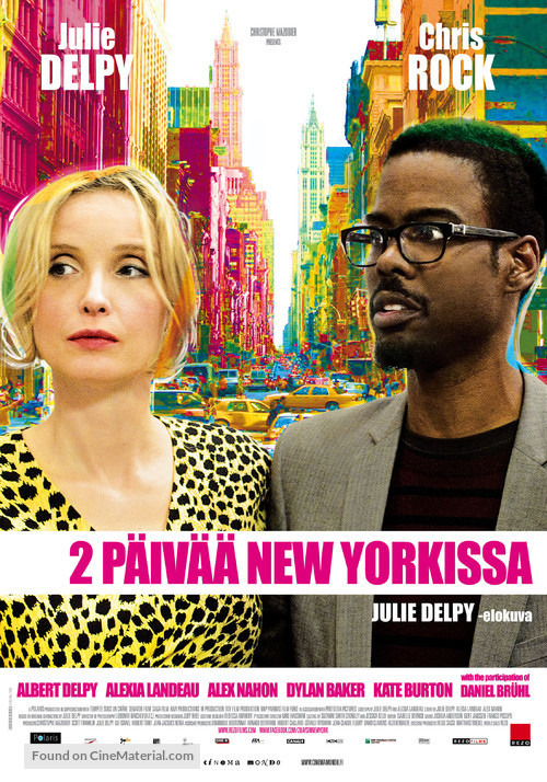 2 Days in New York - Finnish Movie Poster